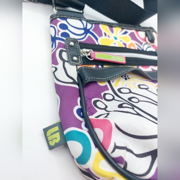 ⭐️5/$25 Lily Bloom Crossbody‎ Bag Purse MULTI-COLOR FLOWER PRINT - Picture 4 of 12